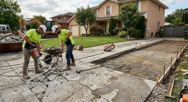 Concrete Driveway Demolition Service