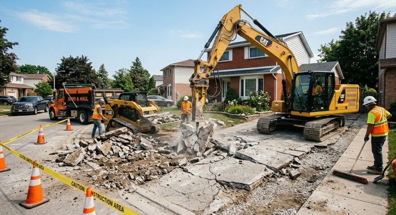 Concrete Driveway Demolition Service